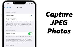 How To Take JPEG Photos With Your iPhone [upl. by Tani235]