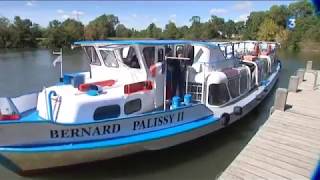 Croisières sur la Charente  le Palissy abandonne le diesel pour lénergie solaire [upl. by Leonanie339]