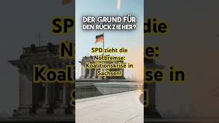 SPD zieht die Notbremse Koalitionskrise in Sachsen [upl. by Anawk]