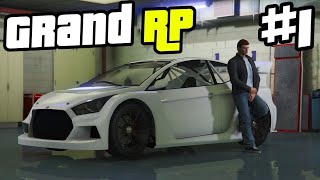 MY FIRST DAY IN NEW GANGSTER CITY GRAND RP GTAV 1 [upl. by Merill]