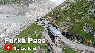 ROAD TRIP Switzerland  Scenic Drive on the FURKA PASS in 4K [upl. by Lladnek]