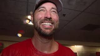 Adam Wainwright talks about Cardinals clinching NL Central [upl. by Shir]