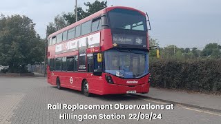 REUPLOAD Metropolitan amp Picadilly Line Rail Rep Observations at Hillingdon Station 220924 [upl. by Alair]