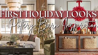 FIRST LOOK AT POTTERY BARN HOLIDAY HOME DECOR  Great Decorateing Ideas amp Styling [upl. by Hyacinthie934]