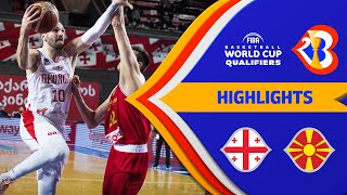 Important high win for Georgia vs North Macedonia  Basketball Highlights  FIBAWC 2023 Qualifiers [upl. by Primavera]