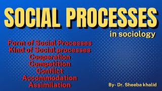 Social Processes in Sociology [upl. by Prober]