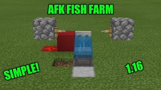 Minecraft 116 AFK fish farmMCPEBedrockXboxPS4Nintendo switchWindows 10 [upl. by Celka]