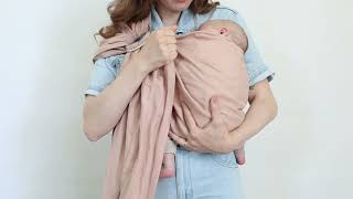 Boba Ring Sling Tutorial How to Front Carry a Newborn [upl. by Anigar]