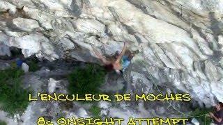 Adam Ondra climbing in La Ramirole Verdon [upl. by Teryn]