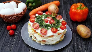 Салат «Шире круг»  Рецепты от Со Вкусом [upl. by Olenta896]