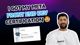 I got my Meta Front End Developer Certification 🎉 🤩  Faiz Media [upl. by Lamar]