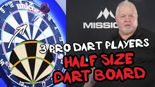 3 Professional Dart Players Play On Half Size Dart Board [upl. by Leander]