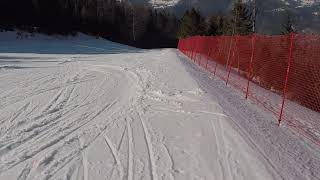 Skiing 2019 in Szczyrk Poland black piste 23  FIS [upl. by Siurad]