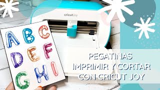 como hacer sticker con cricut Imprimir y cortar con cricut [upl. by Idnim]