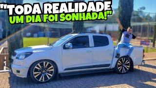 PASSOU A VISÃO S10 REBAIXADA NA FIXA COM RODAS 22 [upl. by Skvorak909]