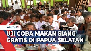 UJI COBA MAKAN SIANG BERGIZI GRATIS DI PAPUA SELATAN [upl. by Amara]