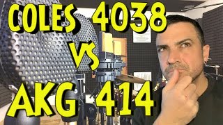 COLES 4038 vs AKG 414  Online drum tracks [upl. by Kunkle]