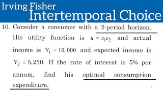 MEC 101 Intertemporal Choice Choices involving different periods of time [upl. by Akerdnahs]