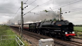 70000 Britannia works 1Z71 at Jimmys Farm and Rivenhall [upl. by Nahtanohj]