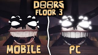 ROBLOX Doors The Castle PC vs MOBILE [upl. by Airdnoed]