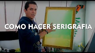 Como hacer serigrafia textil [upl. by Anir]