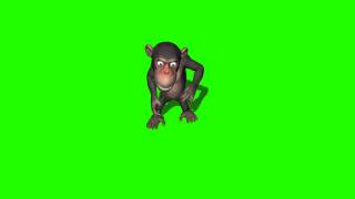 monkey dance 2 in green screen [upl. by Okajima]