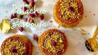 How to make Pistachio Basbousa [upl. by Unni]