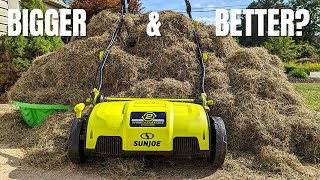 16 Inch 15 Amp Electric Dethatcher Scarifier Rockamprocker  Use [upl. by Kleper]