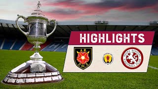 HIGHLIGHTS  Albion Rovers 10 Brora Rangers  Scottish Cup 202122 Second Round Replay [upl. by Sand]