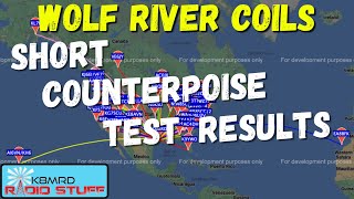 Test 2 Wolf River Coils Counterpoise Length Long VS Short [upl. by Wordoow629]