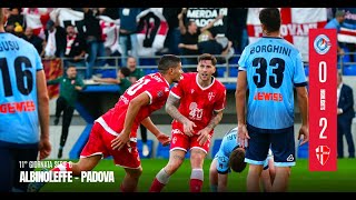 Albinoleffe  Padova 02 Highlights  11° Giornata Serie C 20242025 [upl. by Ettennad]