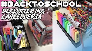 BACKTOSCHOOL  STATIONARY DECLUTTERING  CANCELLERIA [upl. by Nakashima126]