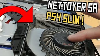 TUTO DÉMONTER NETTOYER SA PS4 SLIM ET CHANGER LA PÂTE THERMIQUE [upl. by Elvia966]