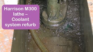 M300 lathe  coolant system refurb [upl. by Wyatan]