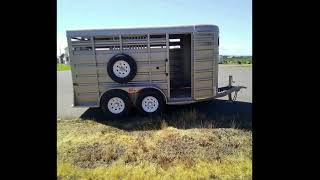 2024 GR CattleLivestock Trailer 68quot X 14 10K  Halsey [upl. by Yellac]