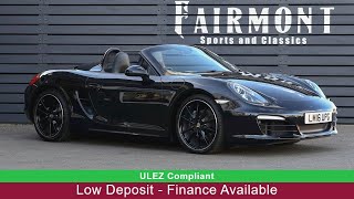 2016 Porsche Boxster 981 Black Edition Walkaround  Fairmont Sports and Classics [upl. by Narud]