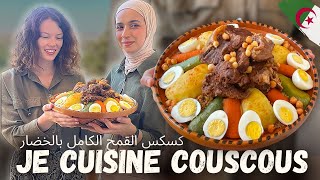 CHLEF🇩🇿 Je CUISINE le COUSCOUS ALGÉRIEN avec Chef Zehor  Claire [upl. by Ladew]