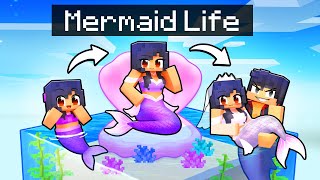 Having a MERMAID LIFE in Minecraft [upl. by Lewison]