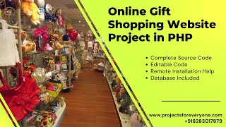 Online Gifts Gallery Shopping Project in PHP  Gift Gallery Project in PHP  major project [upl. by Welker]