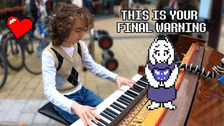 Kid plays perfect rendition of FALLEN DOWN Undertale and stuns crowd [upl. by Dorehs281]