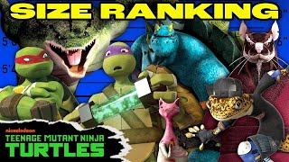 Every Hero in TMNT Ranked By SIZE 📏  Teenage Mutant Ninja Turtles [upl. by Anaujnas908]