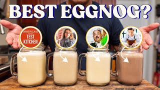 I Tested YouTubes BEST Eggnog Recipes Americas Test Kitchen Joshua Weissman Jamie Oliver [upl. by Gibbons]