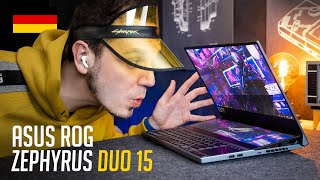 ASUS ROG Zephyrus 15 DUO  Ein MONSTER mit 2 Gesichtern DualScreen Laptop [upl. by Aicenek699]