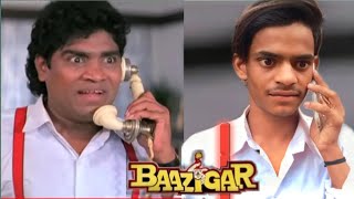 Baazigar 1993  Johny lever Best Comedy Scene  Shahrukh Khan  Bollywood Comedy Movie  Spoof [upl. by Asilak]