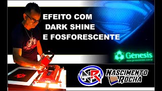 TINTAS QUE ACENDEM NO ESCURO FOSFORESCENTE E DARK SHINE NA SERIGRAFIA [upl. by Ylhsa]