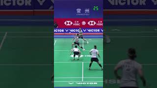 Youll want to rewatch this LeeShin vs IwanagaNakanishi  China Open 2024 R16 shorts badminton [upl. by Seuqirdor]