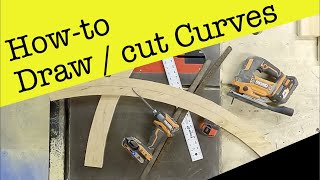 Drawing  cutting model railroad curves [upl. by Aniad]