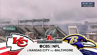 AFC Championship on CBS intro  KCBAL  1282024 [upl. by Anikal]