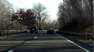 Merritt Parkway Exits 35 to 27 southbound [upl. by Adnorat688]