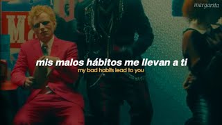 video oficial Bad Habits  Ed Sheeran Español  Lyrics [upl. by Nevile]